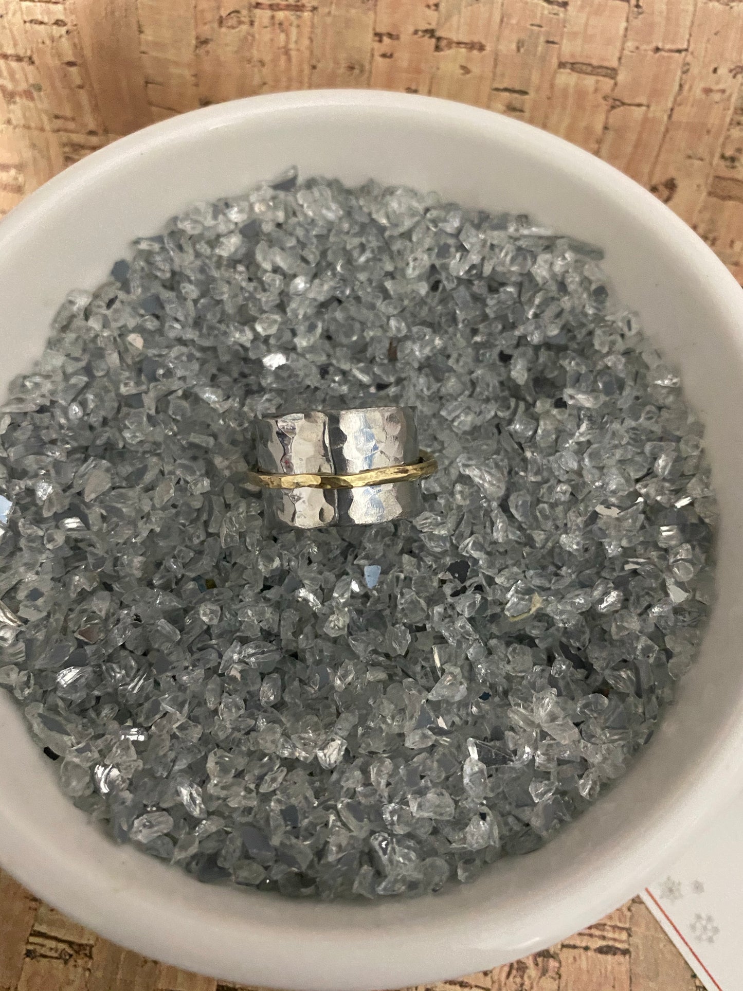 Sortija plata dorado